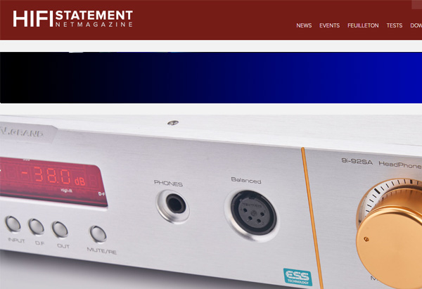 Cen.Grand 9i-92SA III  ，Test by HIFI statement Netmagazine (Germany)